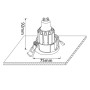 Точечный светильник CLT 019C90 WH