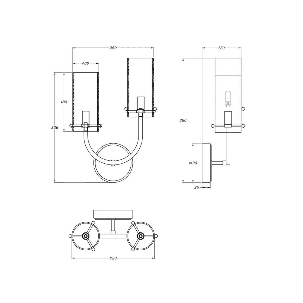 Бра Arco MOD223WL-02BS1