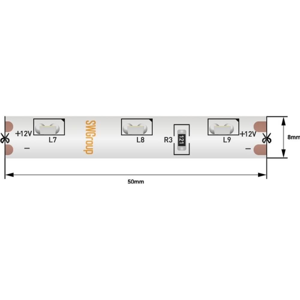 Светодиодная лента  SWG31560-12-4.8-W-67