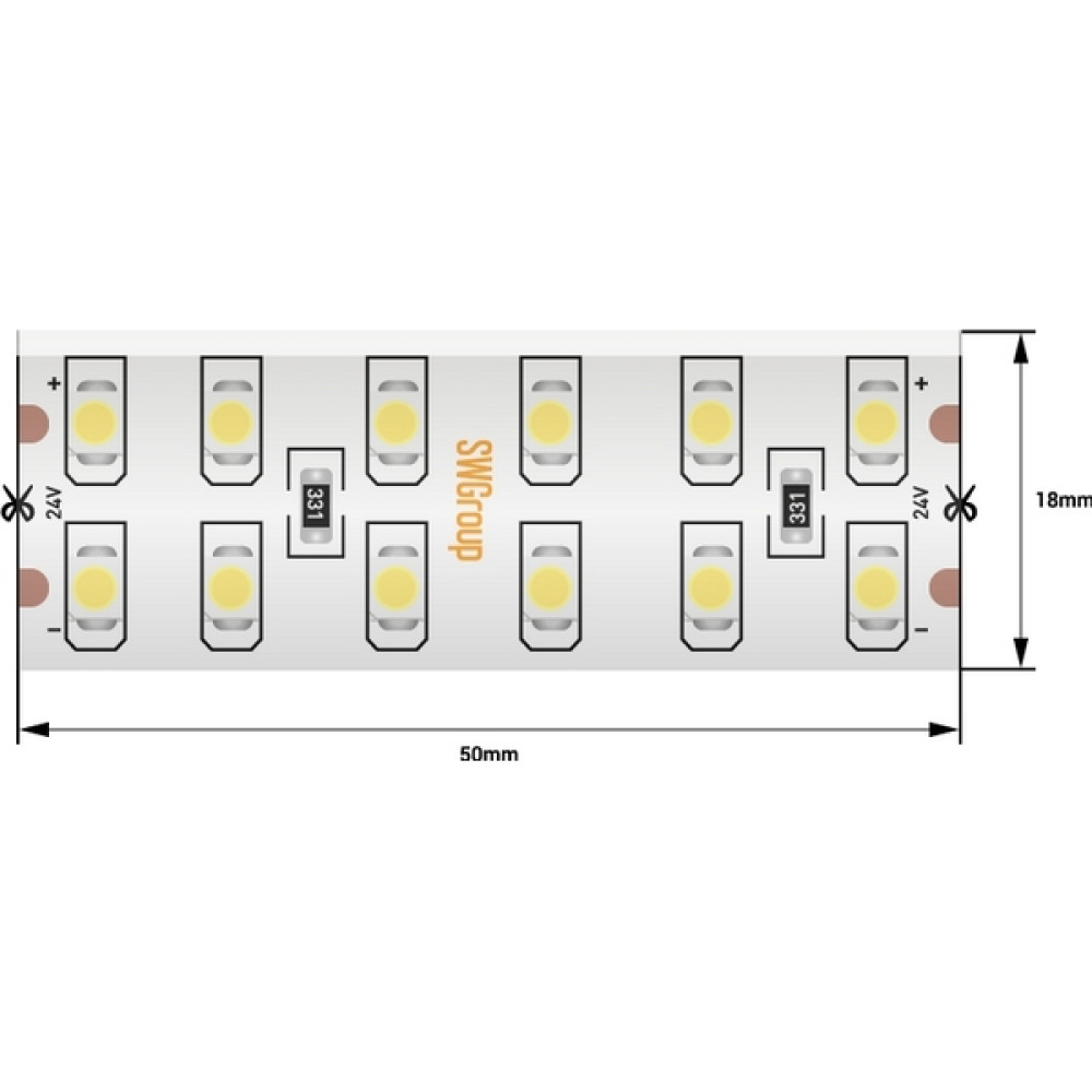 Светодиодная лента  SWG3240-24-19.2-W-65