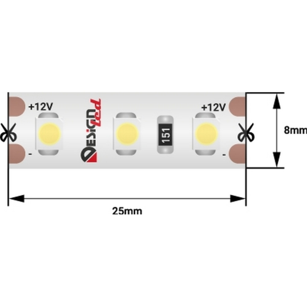 Светодиодная лента LUX DSG3120-12-W-65