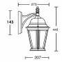 Настенный фонарь уличный  91402L Gb