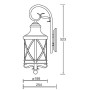 Настенный фонарь уличный  84802/18 Gb