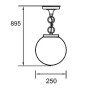 Уличный светильник подвесной  88205S Bl