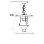 Уличный светильник подвесной  68905 Bl