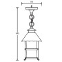 Уличный светильник подвесной  81405 Gb