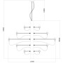 Подвесная люстра Molto 8030/17 LM-50