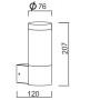 Настенный светильник уличный INOX LED ST0081 SS