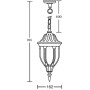 Уличный светильник подвесной 92105 Bl